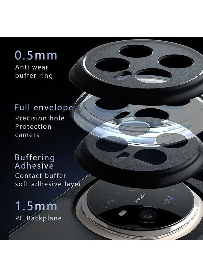 Case for Honor Magic 8 Pro 5G, Frosted Translucent Back Protective Slim Phone Cover, Anti-Fingerprints, Anti-Fall Drop Protection, Shockproof Case for Honor Magic 8 Pro 5G (Black) - Image 5